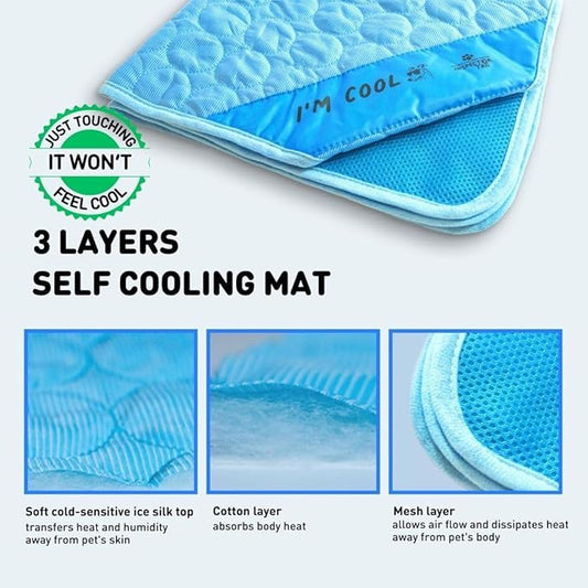INSPECTOR TAIL Self Cooling & Traveling Mat + Free String Bag Pack/Washable & - Image 2