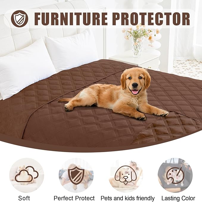 Smiry Waterproof Dog Bed Cover Blanket 68x82, Soft Reversible Pet Blanket - Image 8