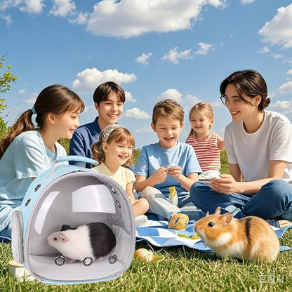 Portable Small Animal Backpack Travel Breathable Pet Carrier Bag Cages - Image 6