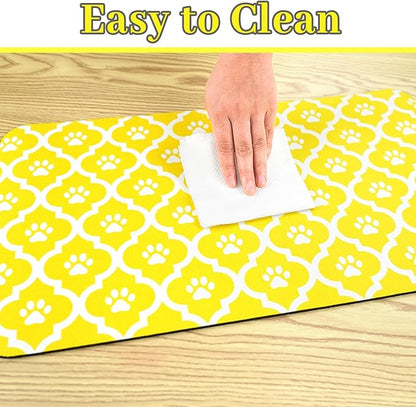 Dog Food Mat 16X24 Inch Pet Feeding Absorbent Mats - Image 6