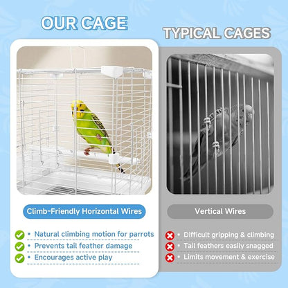 Small Bird Cage for Parakeets, Budgies & Canaries and More Small Birds - Image 4