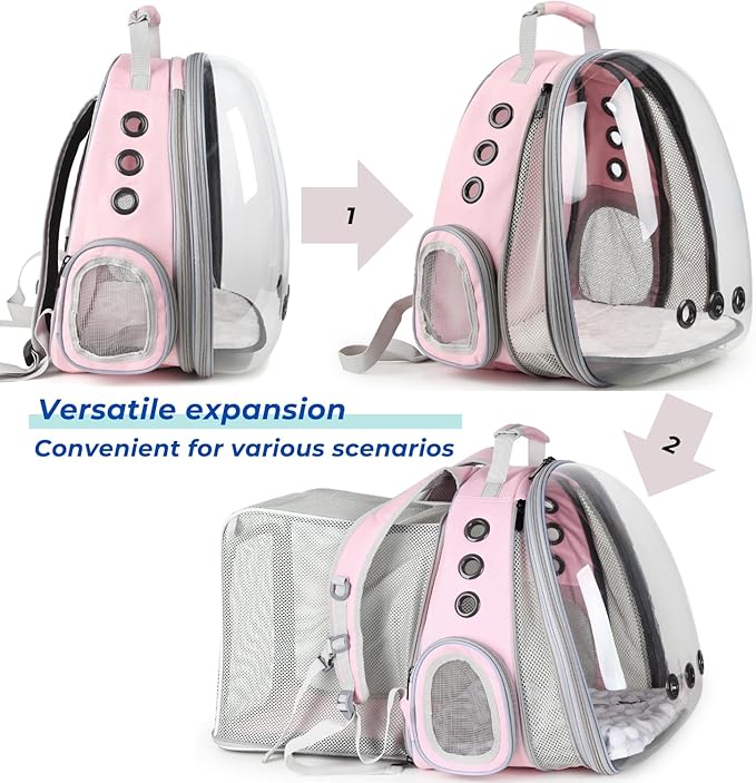 Lollimeow Expandable Cat Backpack Carrier - Image 2