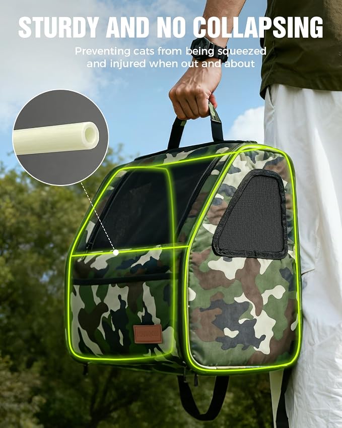 PETUX Cat Backpack Carrier for Small Cat ＆ Dog up to 12 lb - Image 7
