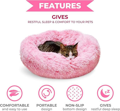 Whiskers & Friends Cat Beds for Indoor Cats Washable, Orthopedic Soft Fluffy - Image 3
