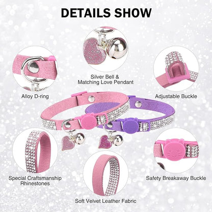 Rhinestone Cat Collar Breakaway - Image 2