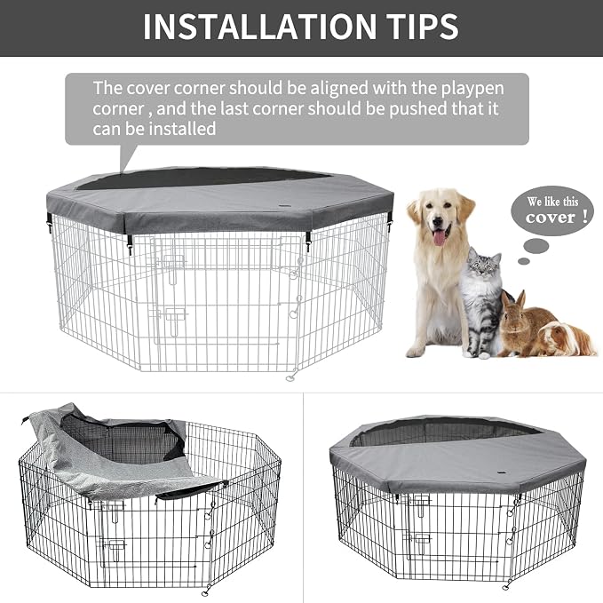PETIME Top Cover Sun/Rain Proof Provide Shade and Security - Image 5