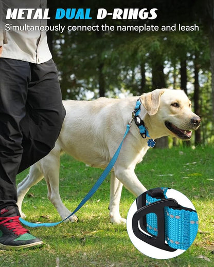 Joytale Airtag Dog Collar, Waterproof Dual D-Rings, Reflective Pet Collar - Image 4