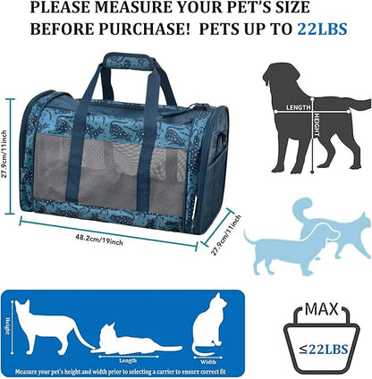 Soft-Sided Kennel Pet Carrier for Small Dogs, Airline Approved Cat Carriers Dog - Image 3