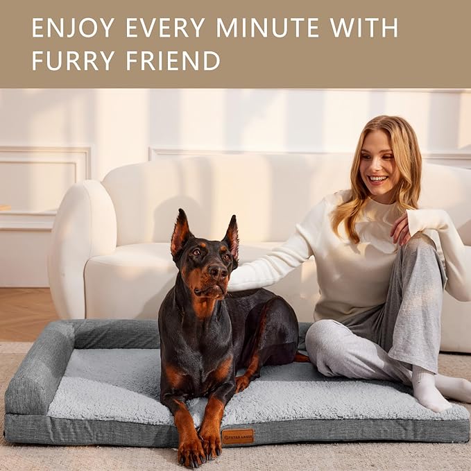 Patas Lague Orthopedic XL Dog Bed Large Sized Dog 48''X30'', Waterproof L - Image 2