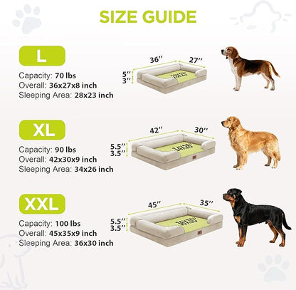 Extra Large Dog Bed, Orthopedic XL Washable Bed - Image 4