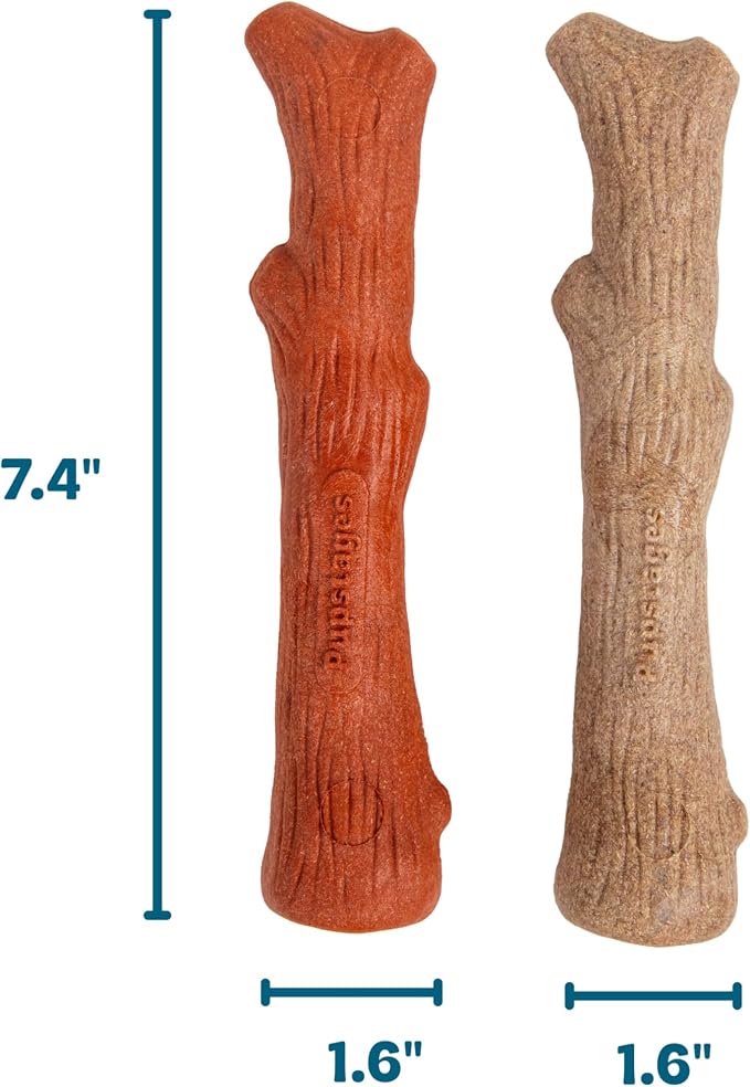 Outward Hound Pupstages Dogwood Mesquite Dog Chew Toy – Real-Wood Blend - Image 8