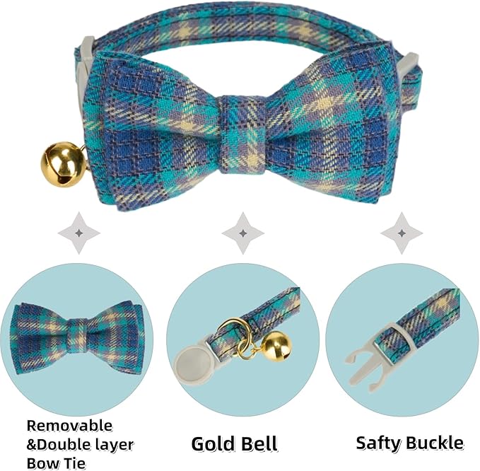 2 Pack Soft Cotton Cat Collars - Image 4