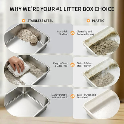 Stainless Steel Cat Litter Box - Image 4