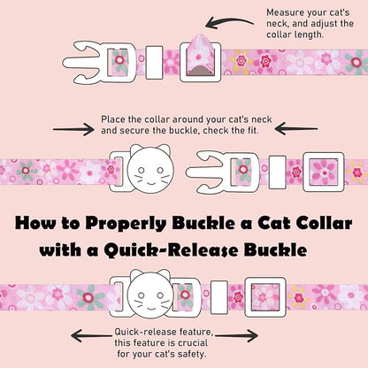 2 Pack Cotton Breakaway Cat Collars Set - Image 2