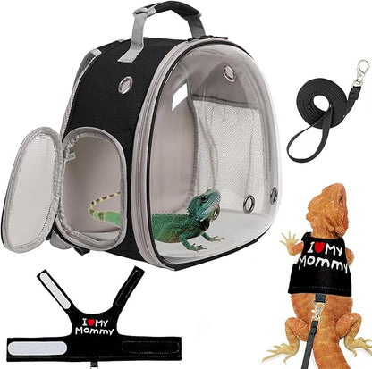 Bearded Dragon Carrier Backpack by halinfer