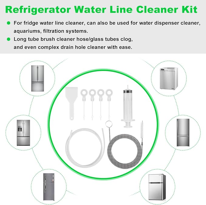 8 PCS Refrigerator Drain Cleaning Tool - Image 2