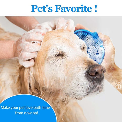 Dog Grooming Brush, Lilpep Pet Shampoo Bath Brush Soothing Massage Rubber Comb - Image 3