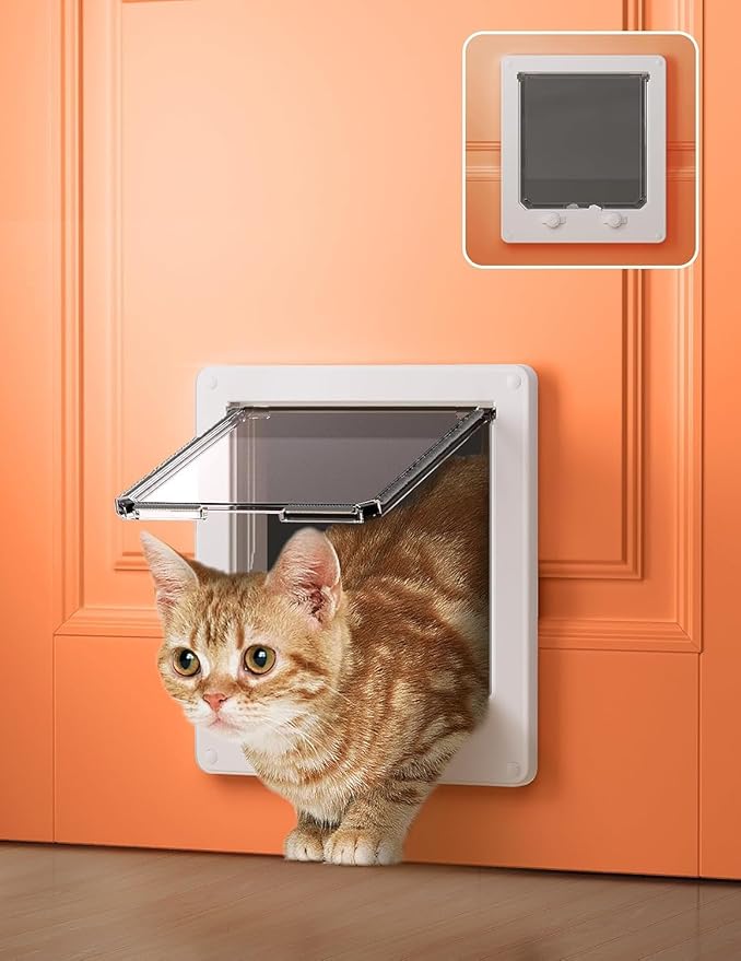 LIBBEPET Cat Door Interior Door, Indoor Cat Doors, Medium Pet Doors by LIBBEPET