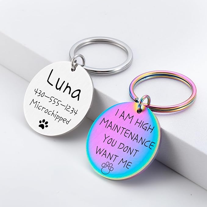 Funny Personalized Dog Tag, Customized Dog Collar - Image 3