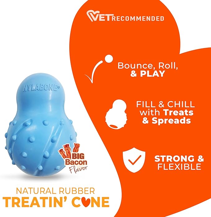 Nylabone Treatin' Cone Strong Stuffable Chew Toy - Image 2