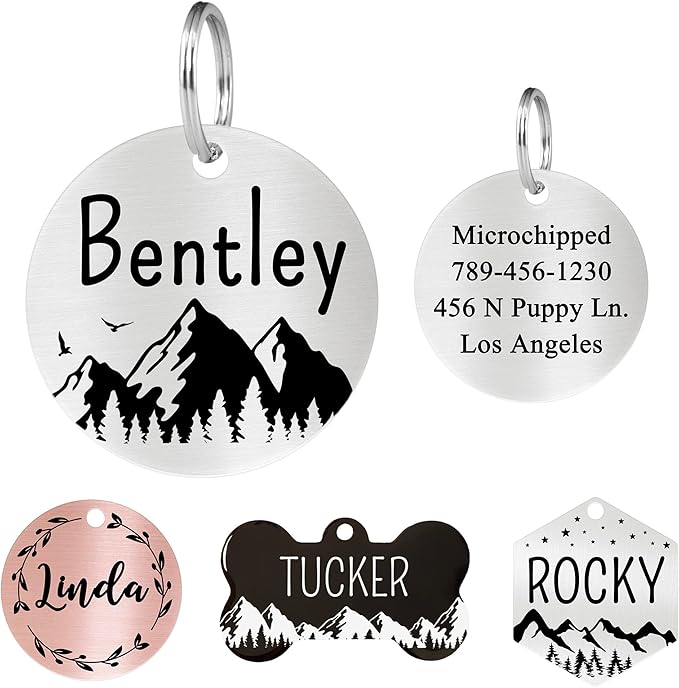 Ultra Joys Stainless Steel Pet ID Tags by UltraJoys