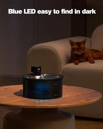 Battery Operated Cat Water Fountain: Wireless Pet Fountain - 108oz/3.2L - Image 8