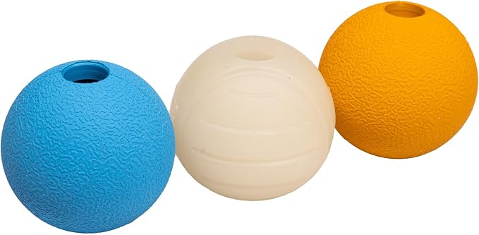 Amazon Basics Interactive Bouncy Durable Rubber Dog Toy Balls, 2.5 inch by AmazonBasics