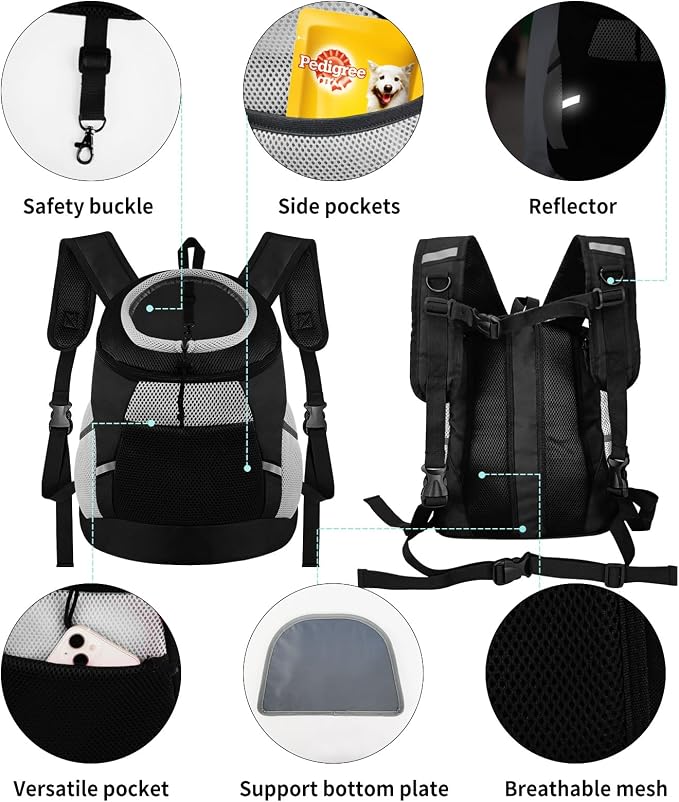 Dog Backpack Carrier, Front Chest Carrier - Image 6