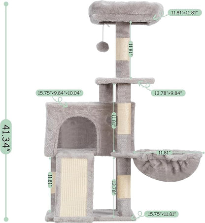 Cat Tree, 41.3" Cat Tower for Indoor Kittens - Image 4