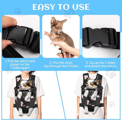 Petmolico Pet Dog Carrier Backpack, Adjustable Dog Legs-Out Front Backpack - Image 5