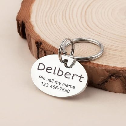 Anavia Personalized Pet ID Tags, Stainless Steel Glossy Laser Engraved Dog Cat - Image 9