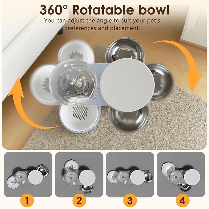 Automatic Gravity Cat Dog Feeder and Water Dispenser - Image 3