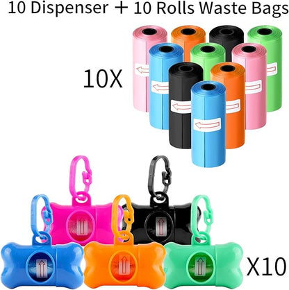 10 Pack Bone Shaped Poop Bag Dispenser Pet Waste Disposal Bag Dispenser - Image 4