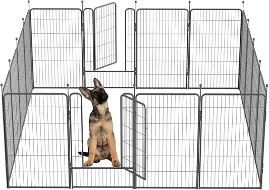 Dog Playpen, 32/40/45 Inch Height in Heavy Duty, Folding Indoor Outdoor by BestForYourPets