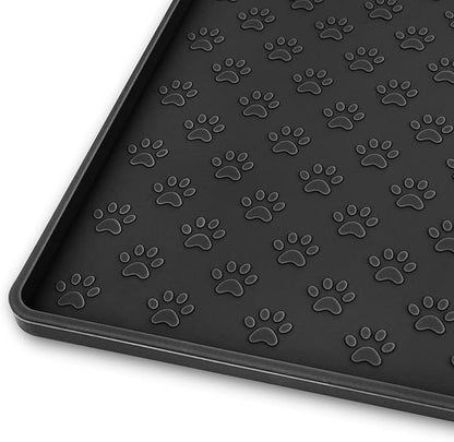 Ptlom Silicone Pet Placemat for Dog and Cat, Waterproof Anti-Slip Pet Feeding by PTLOM