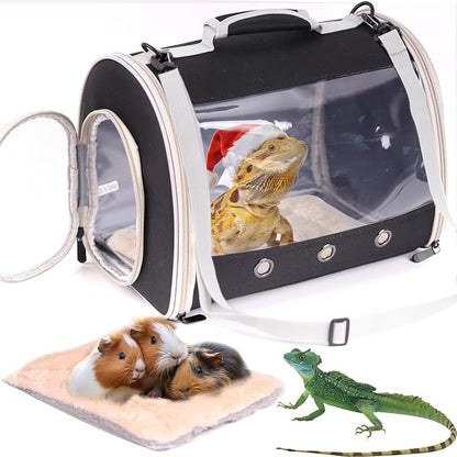 Bearded Dragon Travel Carrier Backpack, Lizard Backpack Carrier, Space Capsule by WEVONIGU