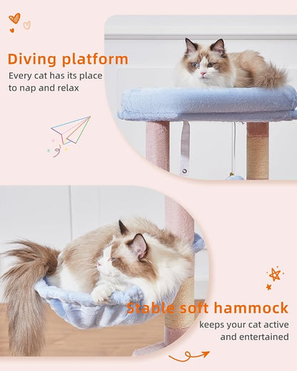 Taoqimiao Cat Tree, 38.5-Inch Cat Tower - Image 4