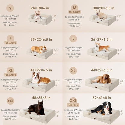 EHEYCIGA Orthopedic Dog Beds for Extra Large Dogs, Waterproof Memory Foam XXL - Image 2