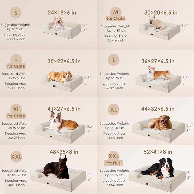 EHEYCIGA Orthopedic Dog Beds for Large Dogs, Waterproof Memory Foam Large Dog - Image 2