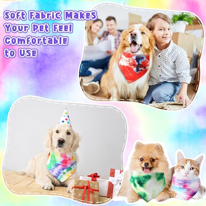 Amylove 120 Pcs St. Patrick's Day Dog Bandanas Bulk Holiday Triangle Dog Pack - Image 6