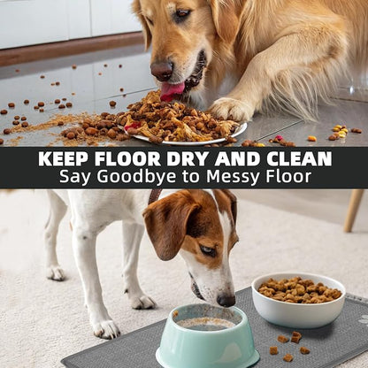 PUPTECK Dog Food Mat, Absorbent Pet Cat Feeding Mat - Image 5