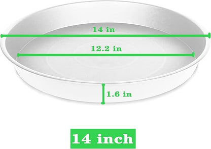 4 Pack of 14 inch Plant Saucers, Plant Saucer 14" Round, Plastic Plant Tray - Image 3