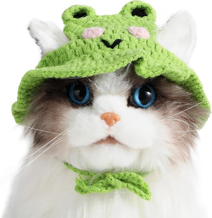 Charming Cat Hat Small Cartoon Themed Knit Cute Cats Bonnet Soft Festive Cats - Image 8