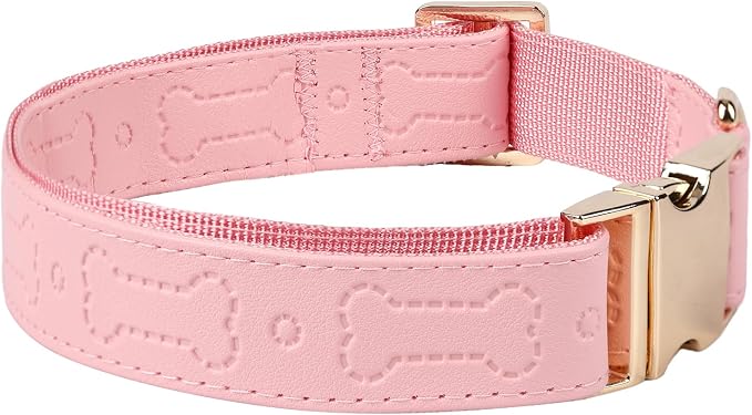 TDTOK Stylish Leather Dog Collar, Comfortable Soft PU Leather Dog Collars - Image 7