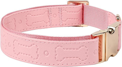 TDTOK Stylish Leather Dog Collar, Comfortable Soft PU Leather Dog Collars - Image 7