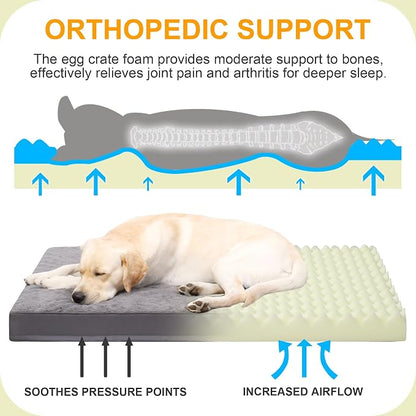 KSIIA Orthopedic Dog Crate Bed - Image 2