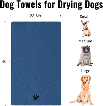 Microfiber Dog Towels for Drying Dogs, Super Absorbent and Soft Pet Grooming - Image 3