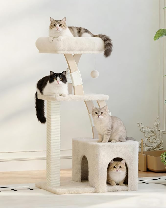 Cat Tree for Indoor Cats, 40 Inches Cat Tower - Image 2