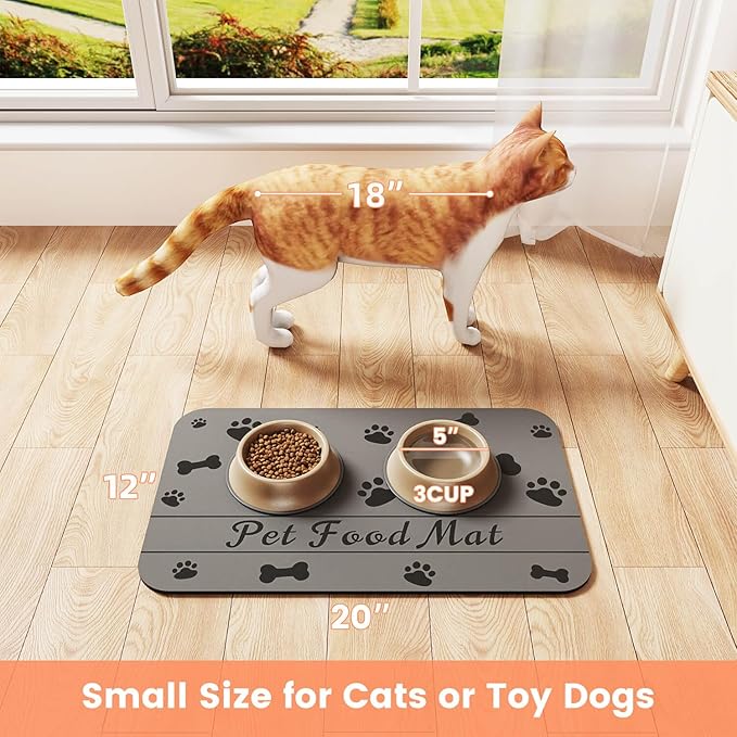 Pet Feeding Mat-Absorbent Pet Placemat - Image 7