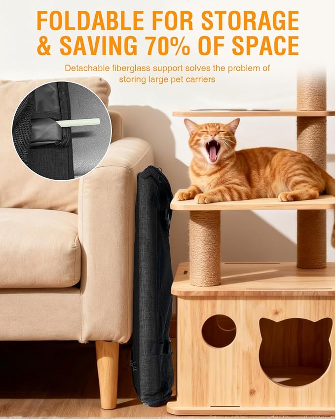 PETUX Large Pet Carrier for Large Cats ＆ Small Dogs - Image 7